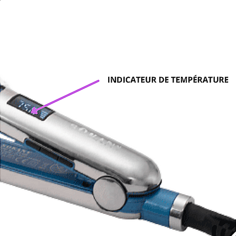 FER a lisser avec indicateur de température